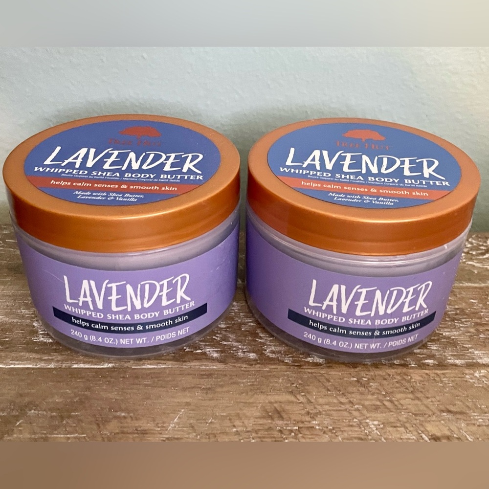 Tree Hut Lavender Vanilla Whipped Shea Body Butter 8.4 oz Each